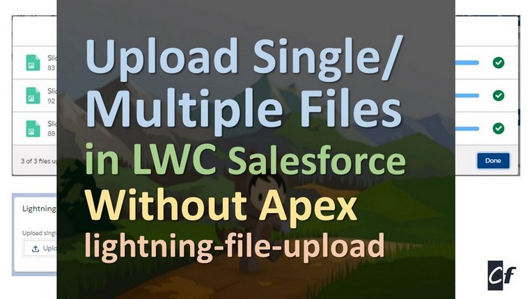 upload multiple files in LWC Salesforce