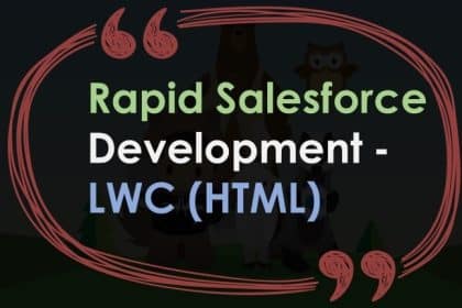 salesforce lwc html rapid development